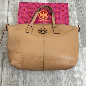 Tory Burch Mcgraw Leather Satchel